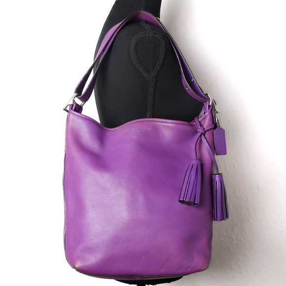 Coach Legacy Leather Duffle 19889 w/Double Tassel Trim / Shoulder or Crossbody - Picture 2 of 15